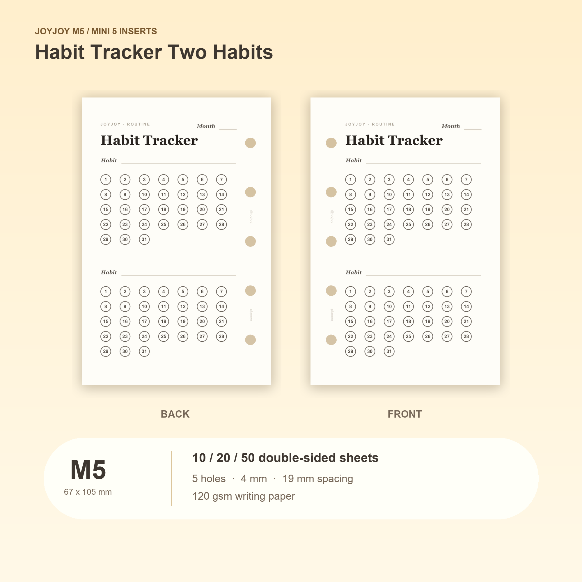 What Is an M5 Planner? A Tiny Five-Ring Planner Explained illustrated with JoyJoy M5 planner inserts