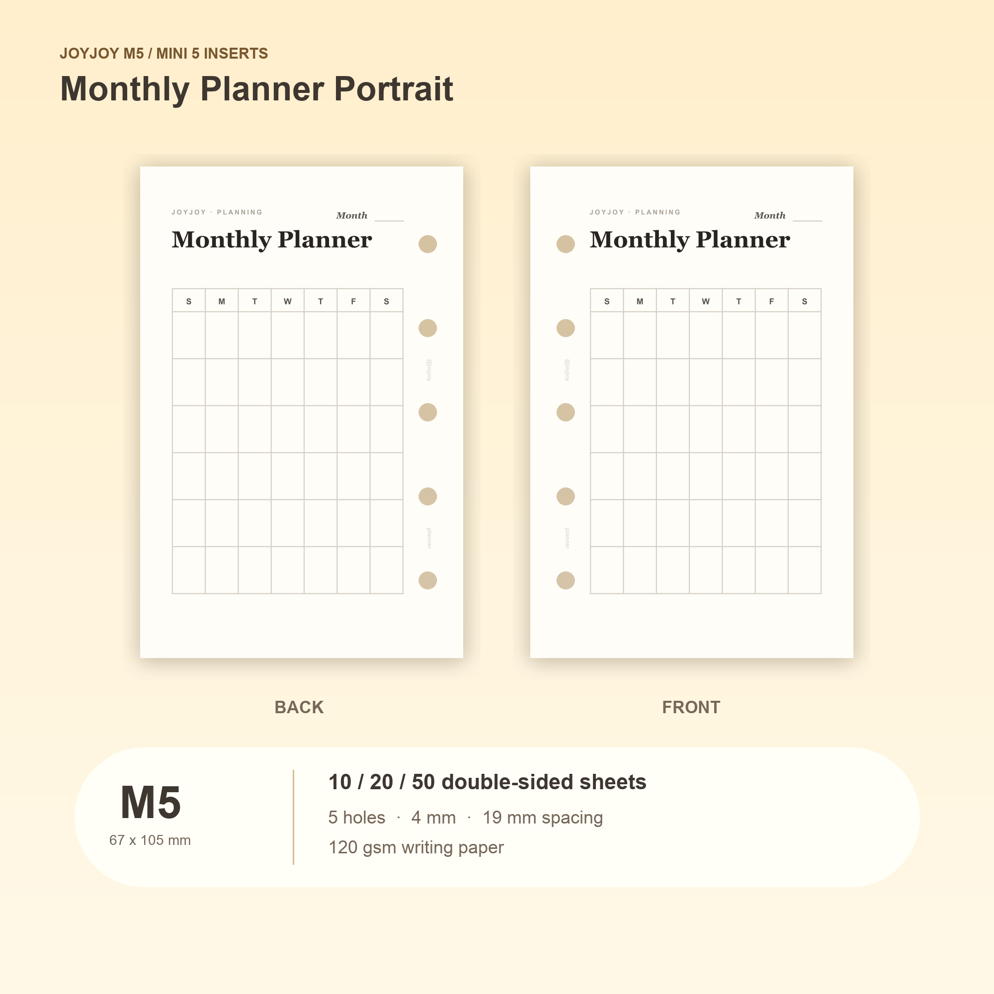 M5 vs A7 vs Pocket Planner Size: Which Tiny Planner Fits Your Life? illustrated with JoyJoy M5 planner inserts