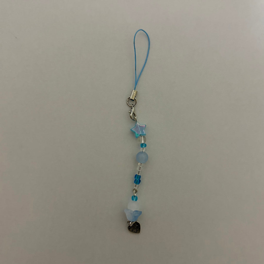 Ocean Star Beaded Planner Charm - Y2K Blue