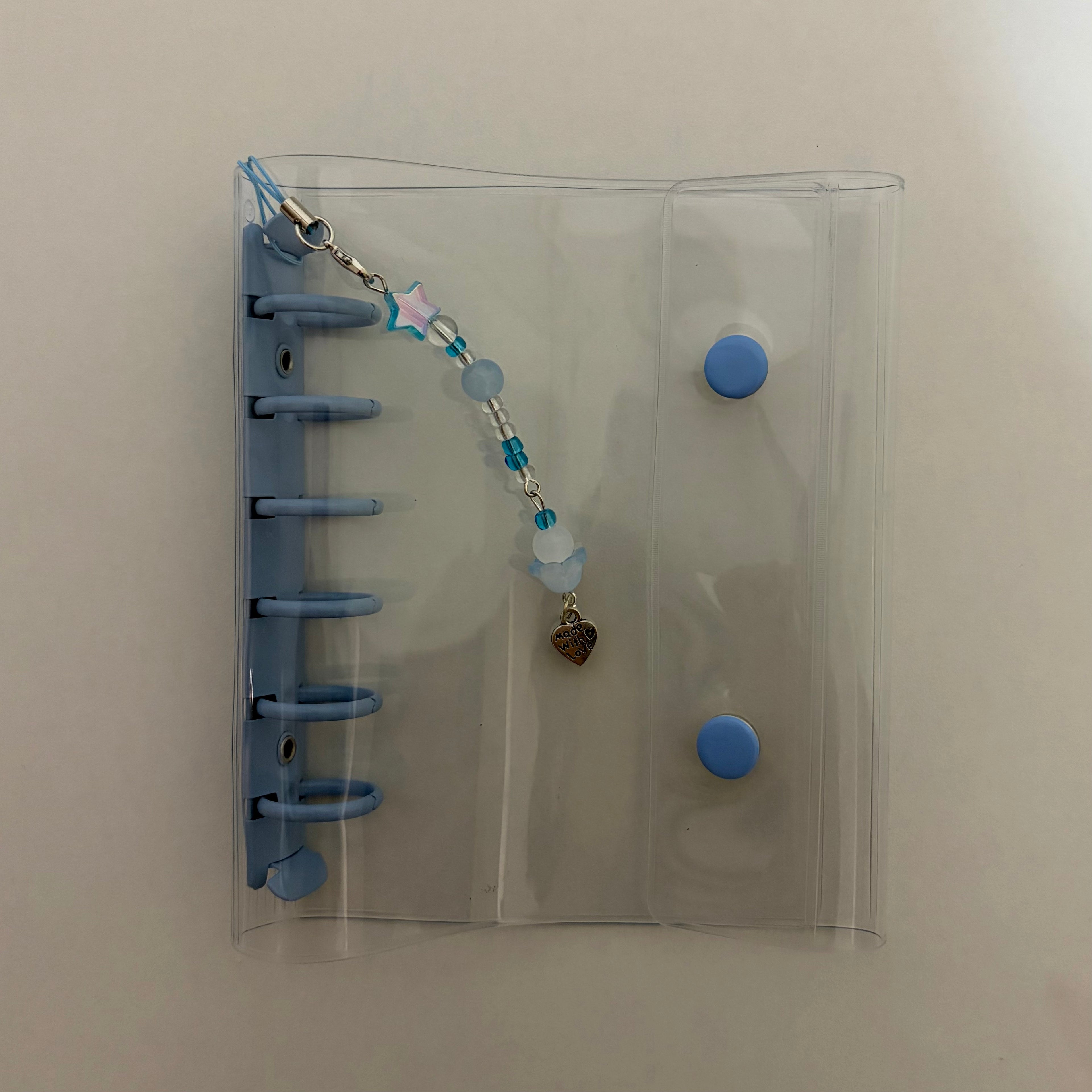 Ocean Star Beaded Planner Charm - Y2K Blue