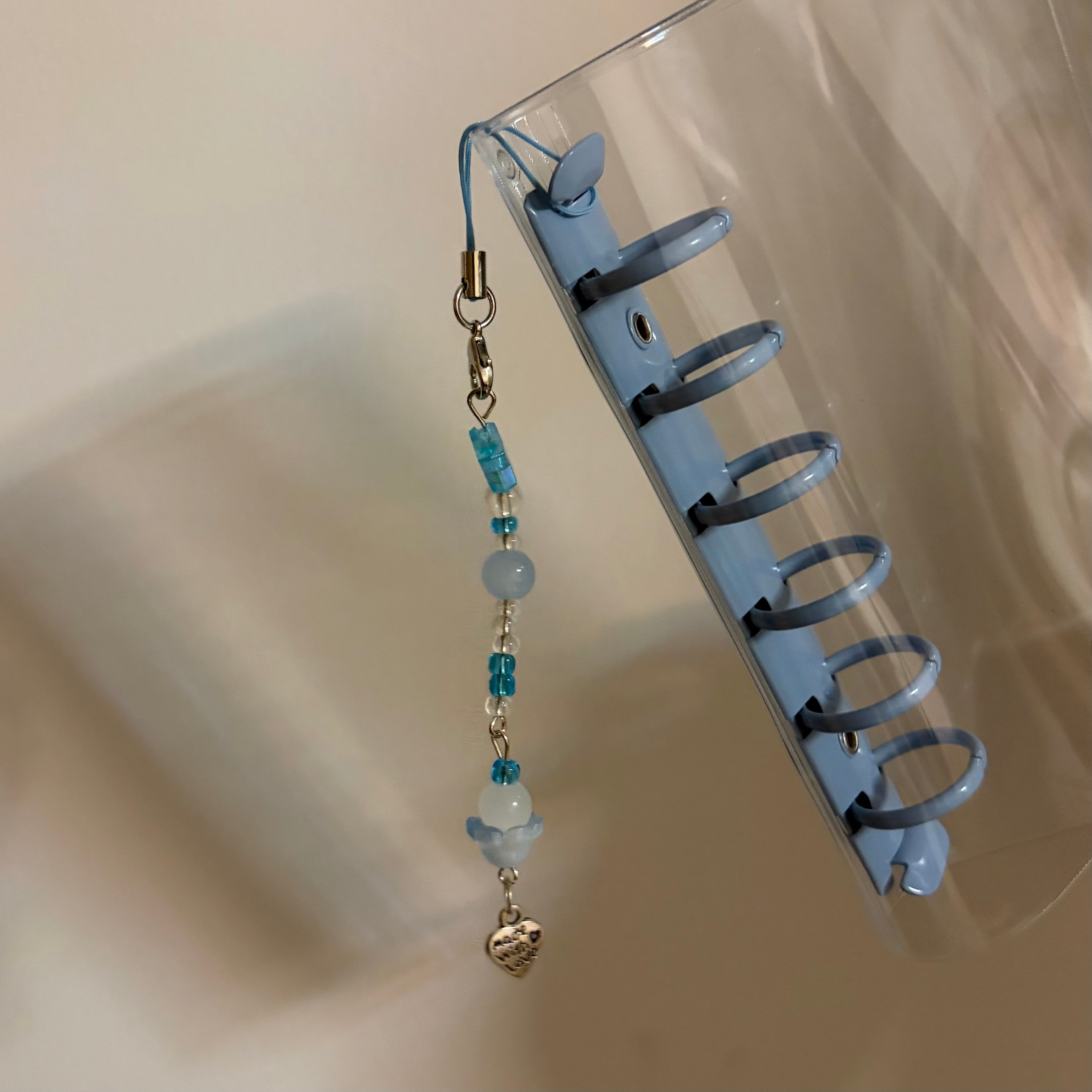Ocean Star Beaded Planner Charm - Y2K Blue