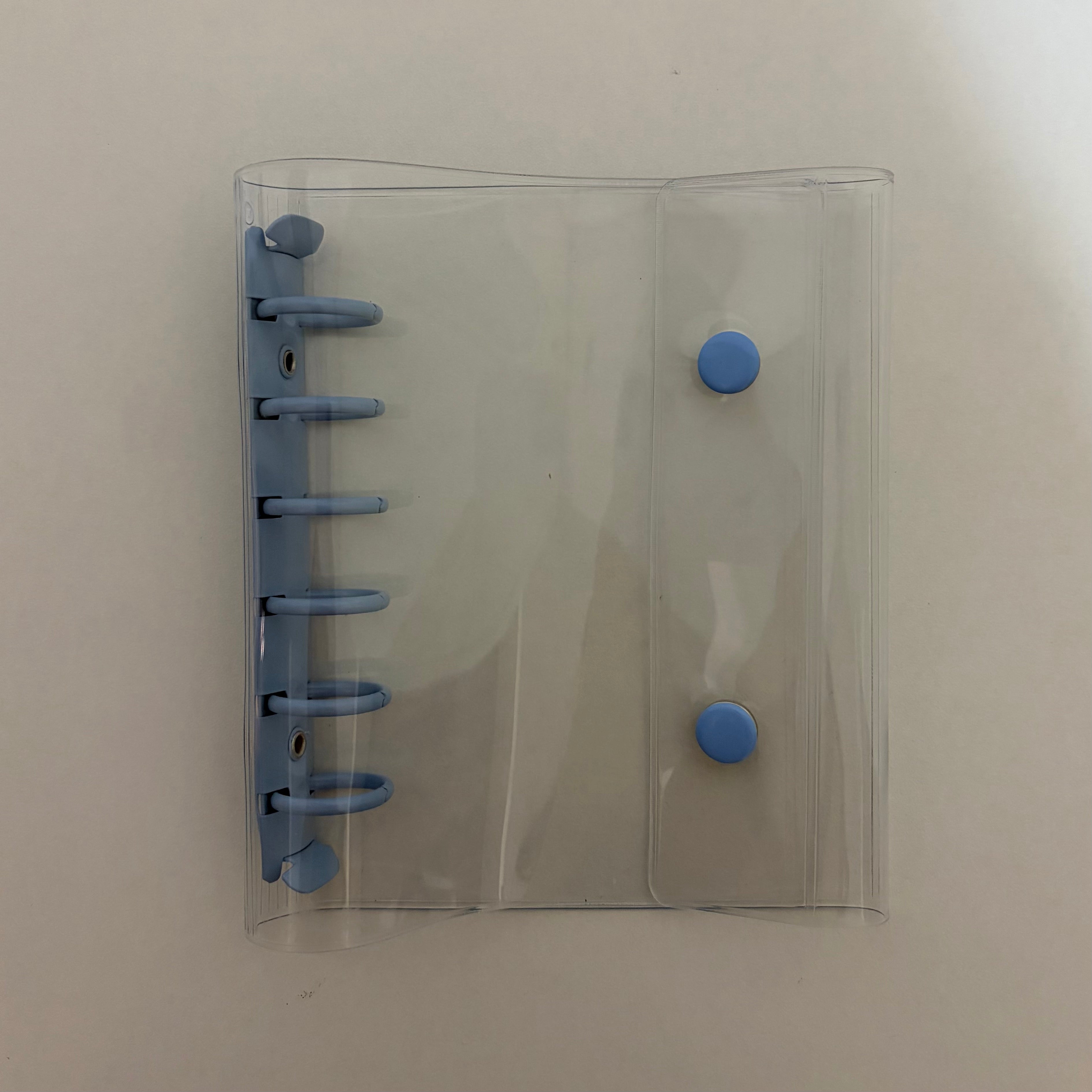 Clear PVC A7 Binder Cover - Ocean Blue Rings