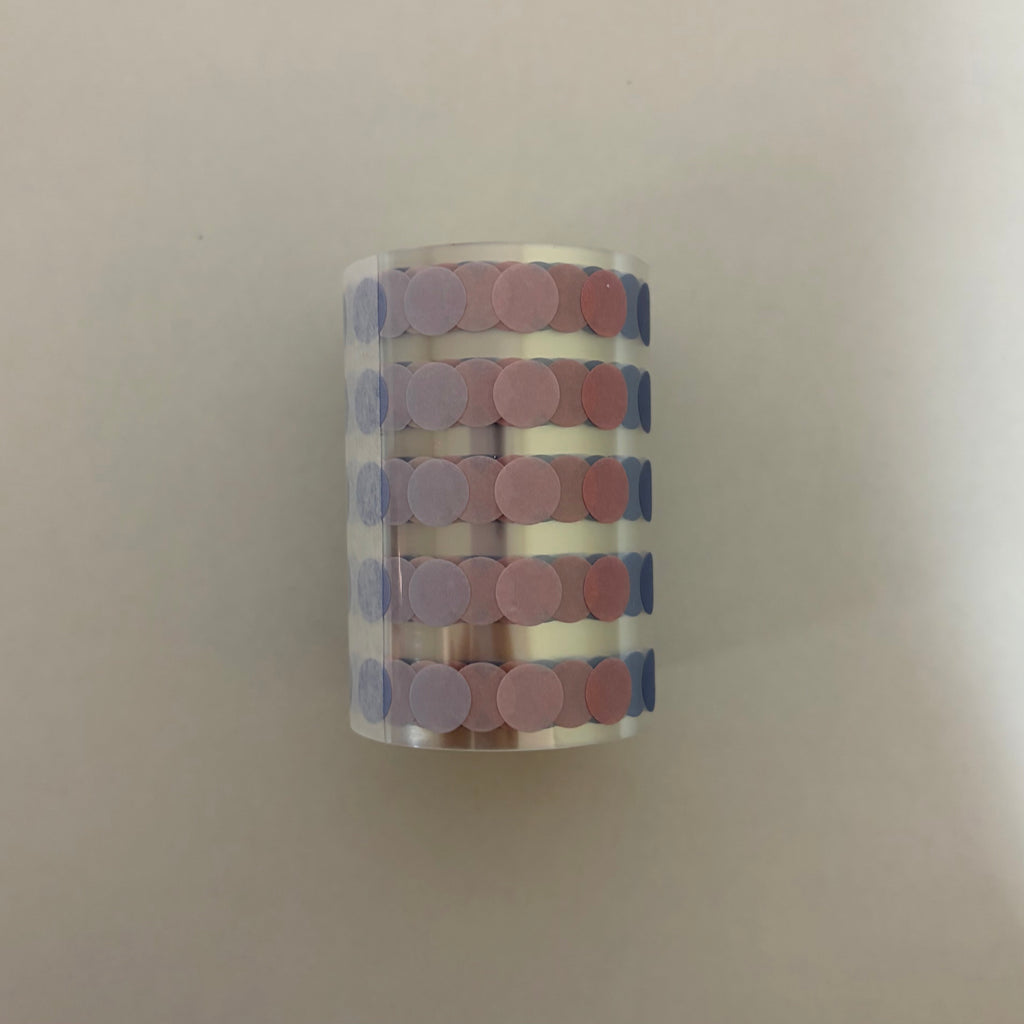 Minimalist Translucent Dot Sticker Roll - Muted Palette