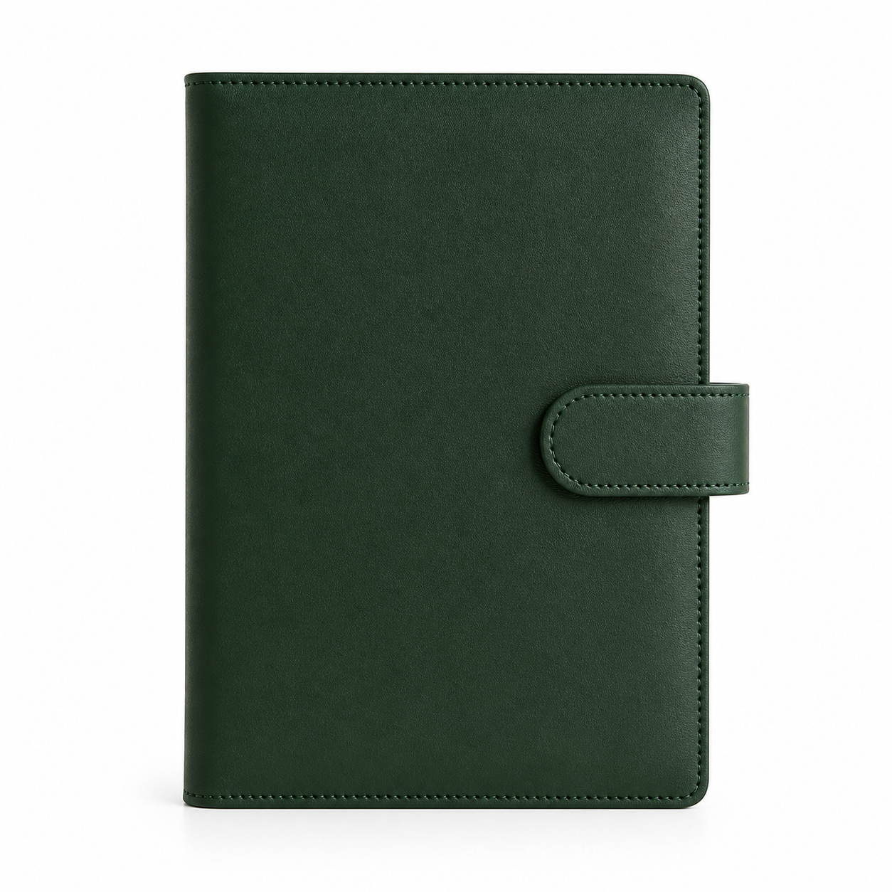 Avocado Green A6 budget binder cover on a white background