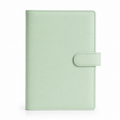 Mint Green A6 budget binder cover on a white background
