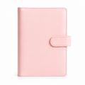 Soft Pink A6 budget binder cover on a white background