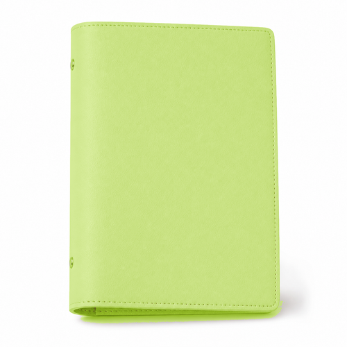 Apple Green A5 PU leather six-ring planner cover