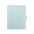 Blue A5 macaron planner binder cover on a white background