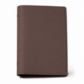 Chocolate Brown A5 PU leather six-ring planner cover