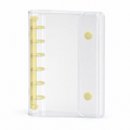Butter A7 clear PVC planner cover with six-ring spine