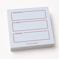 JOYJOY Daily Meal Log mini notepad with breakfast lunch and dinner sections
