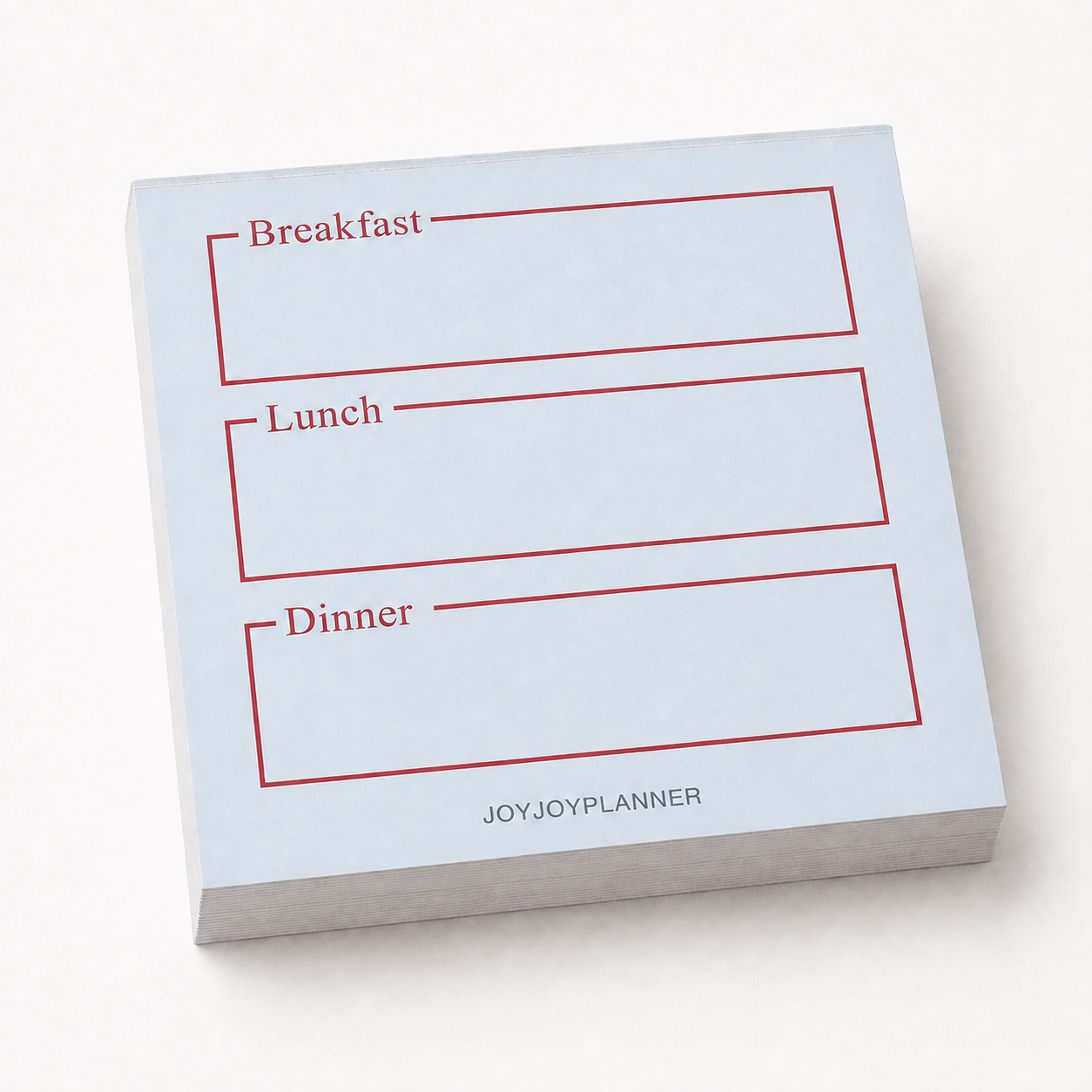 JOYJOY Daily Meal Log mini notepad with breakfast lunch and dinner sections