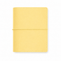 Mango Yellow M5 Wide five-ring planner cover with elastic closure on a white background