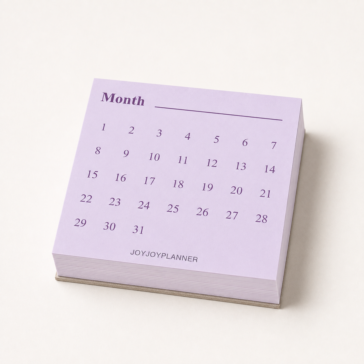 JOYJOY monthly tracker mini notepad with dates 1 through 31