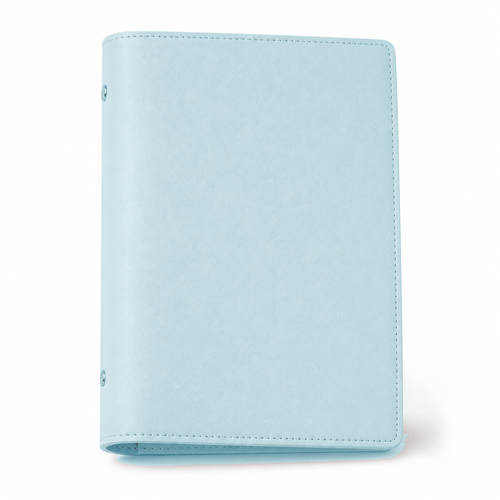 Morning Blue A5 PU leather six-ring planner cover