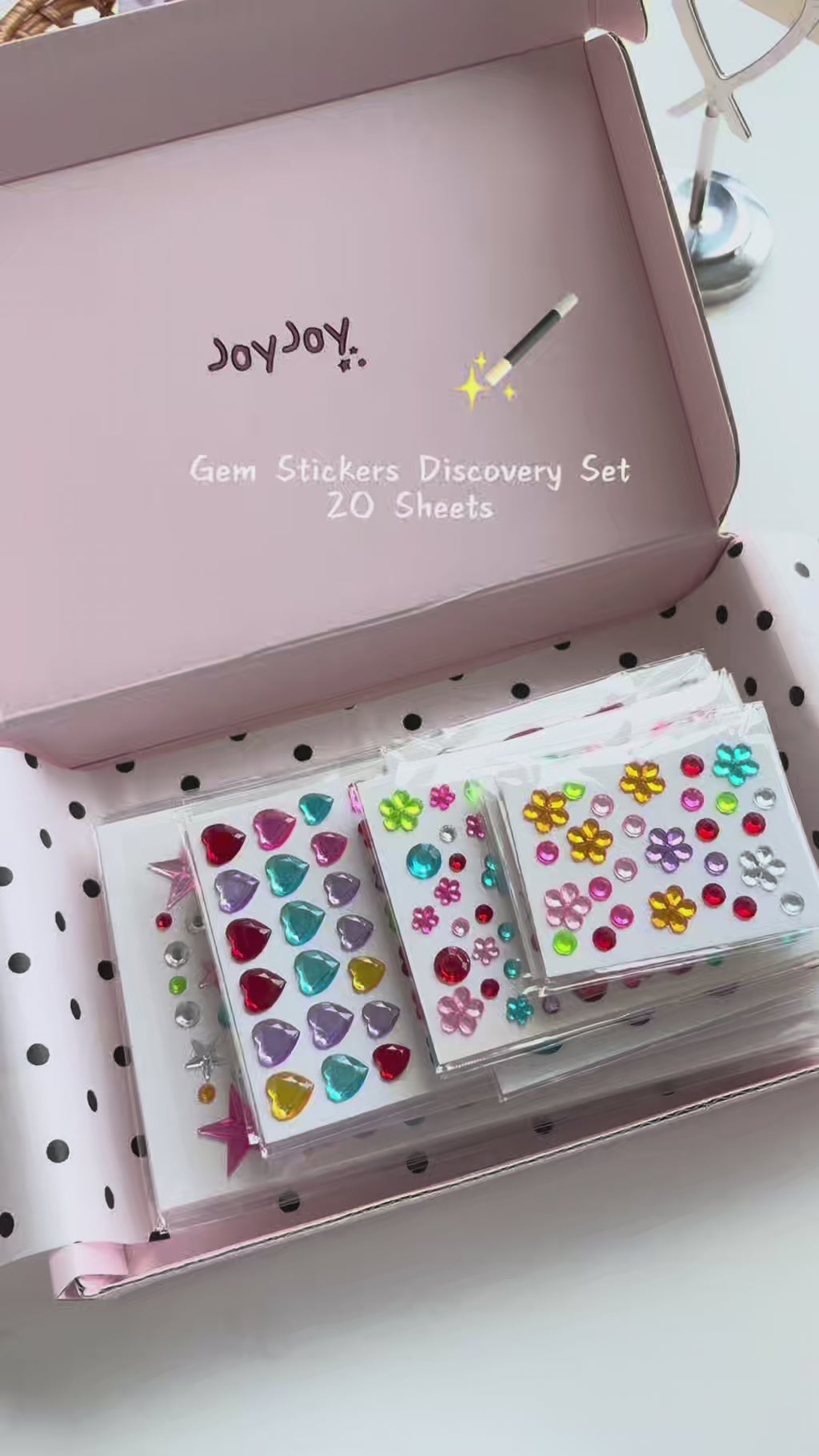 Whimsy Gems Complete Discovery Set 20-sheet unboxing and sheet-by-sheet showcase video