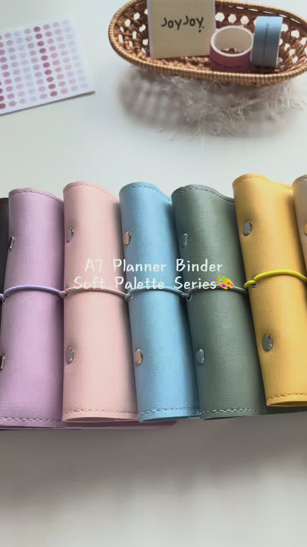 A7 Pocket Soft Palette 6-Ring Planner Binder series video; detailed feature demonstration shows Dark Brown; cover only, inserts and accessories sold separately