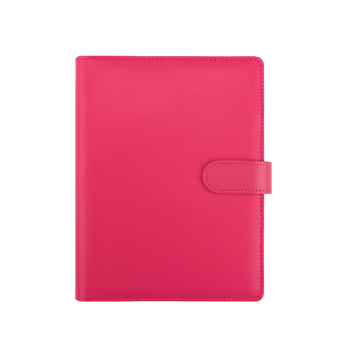 Rose A5 macaron planner binder cover on a white background