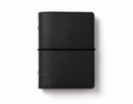 Black A7 pocket PU leather six-ring planner cover