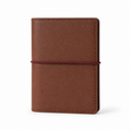 Cocoa Brown A7 pocket PU leather six-ring planner cover