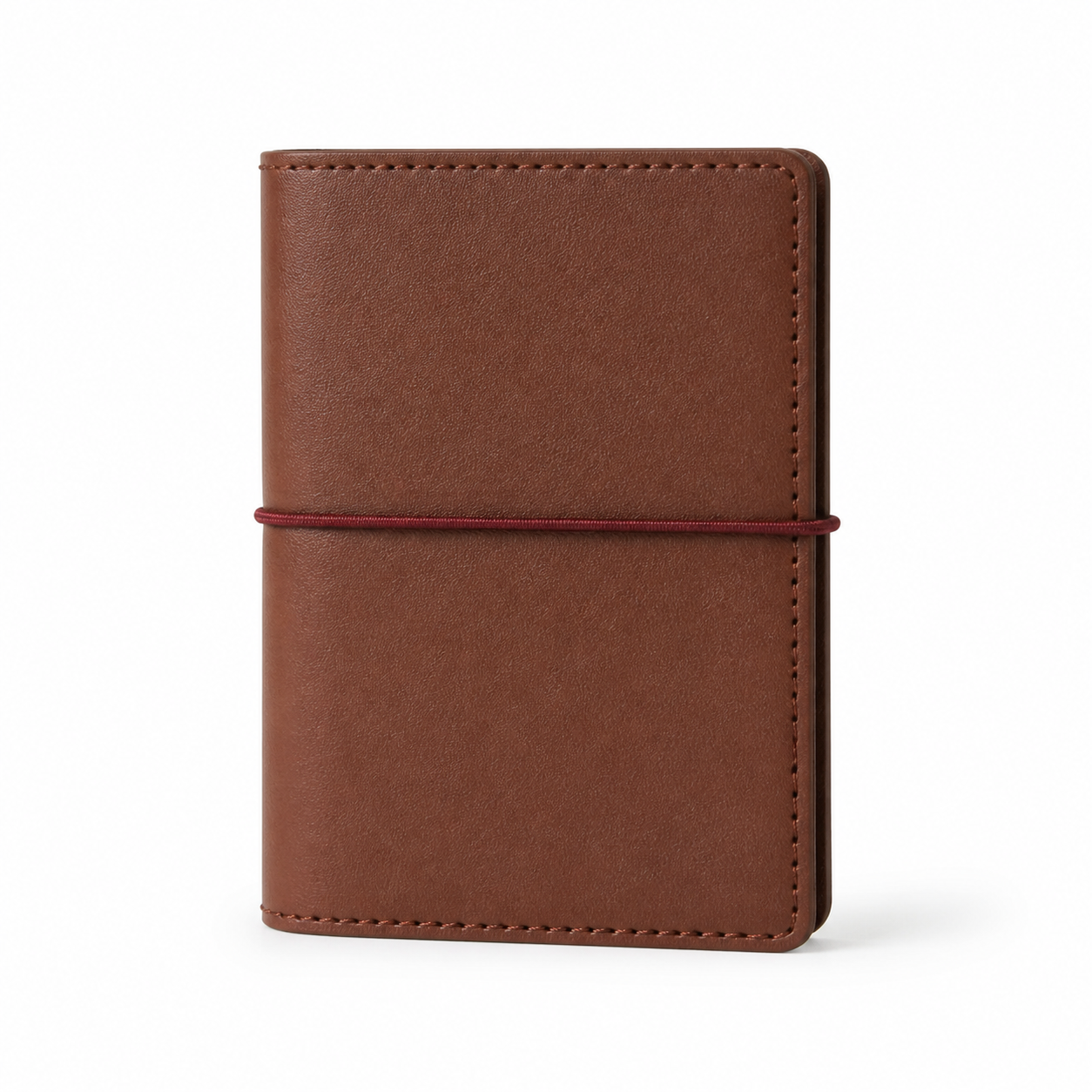 Cocoa Brown A7 pocket PU leather six-ring planner cover