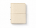 Cream A7 pocket PU leather six-ring planner cover