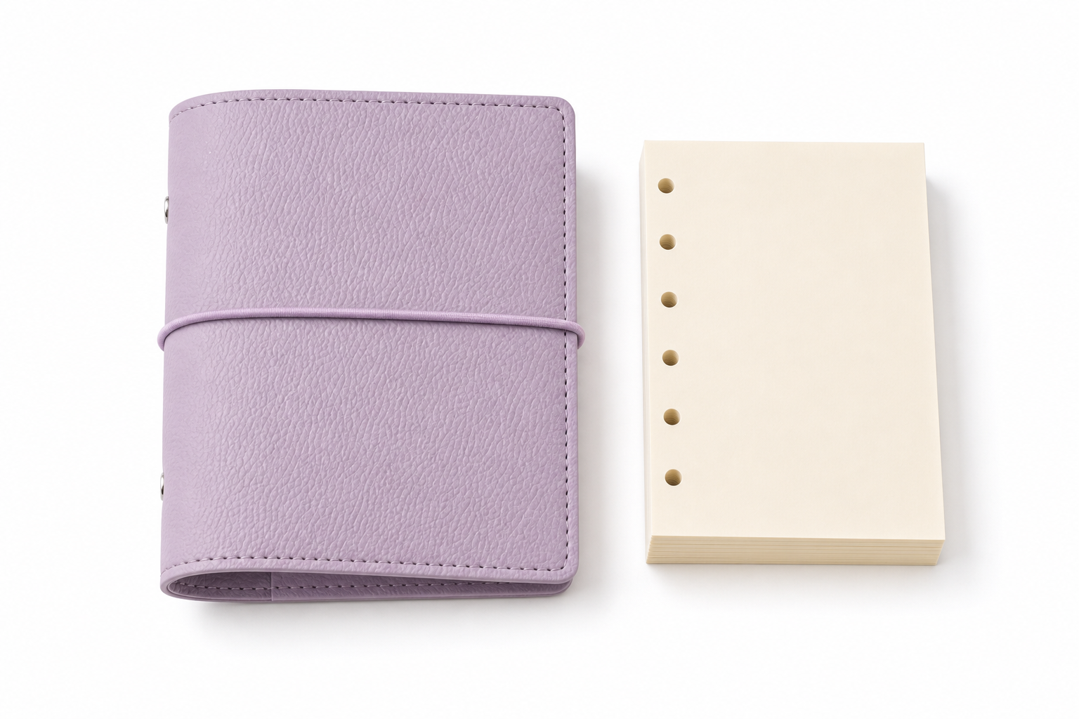 Lavender A7 planner cover with 50 refill pages