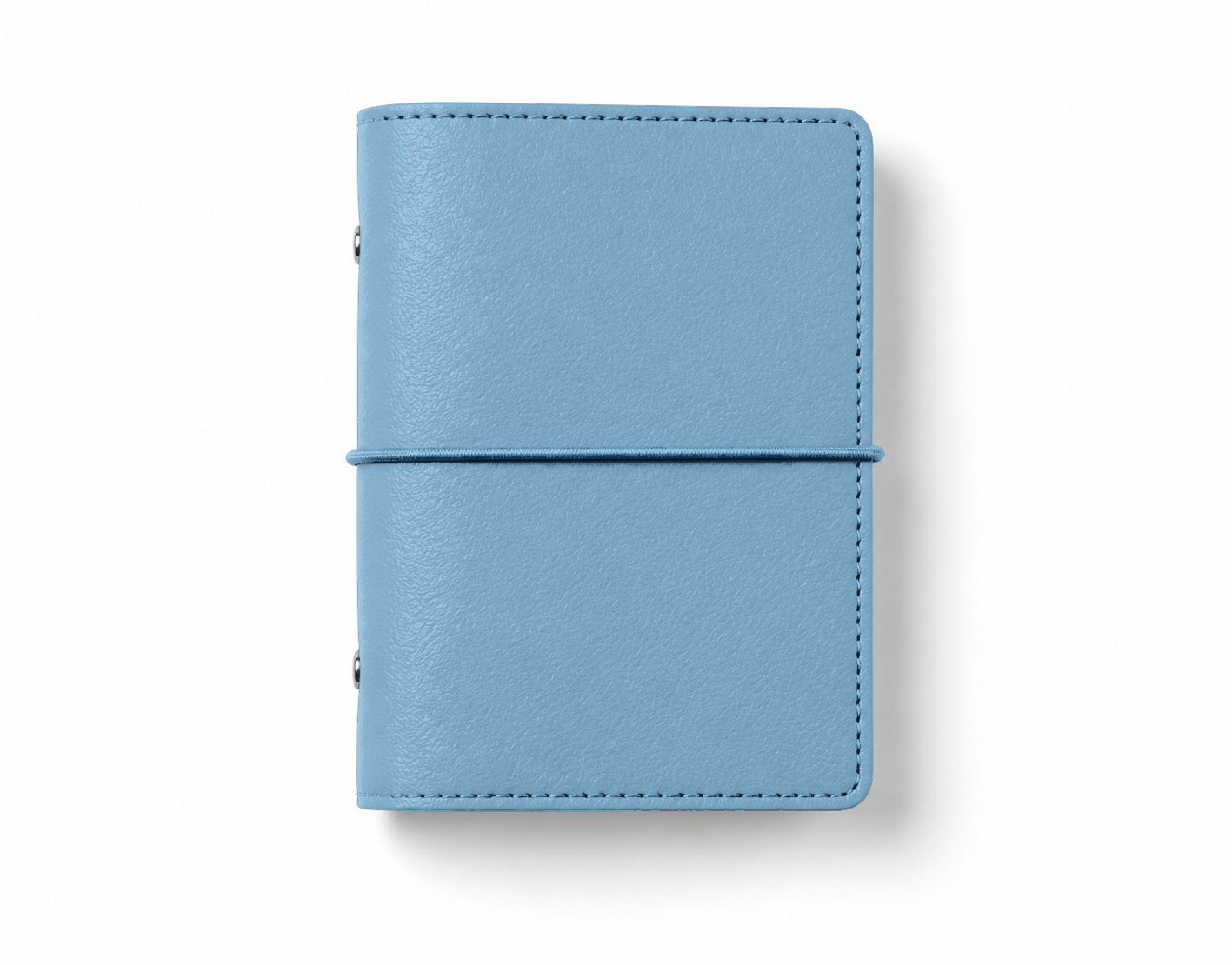 Ocean Blue A7 pocket PU leather six-ring planner cover