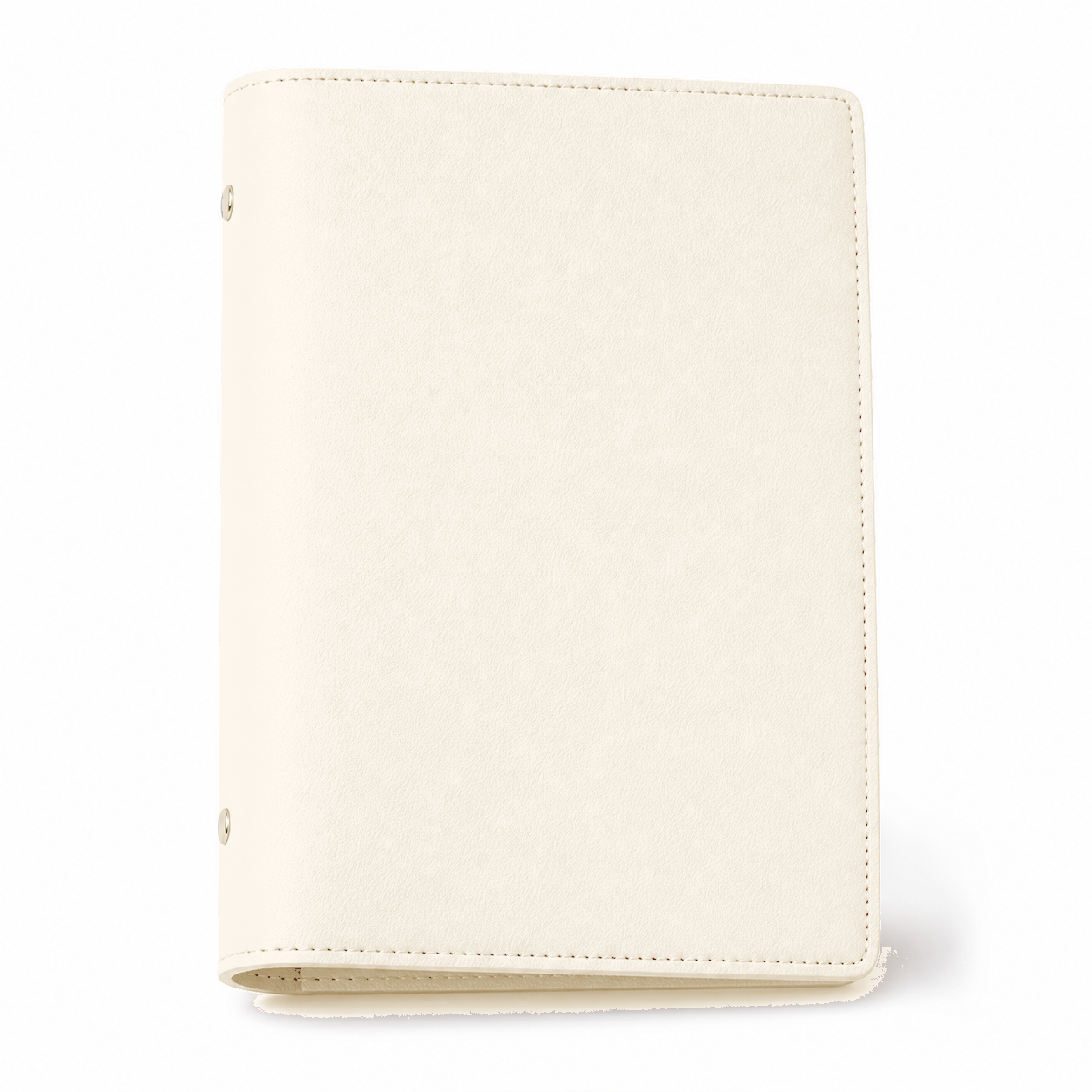 Tea White A5 PU leather six-ring planner cover