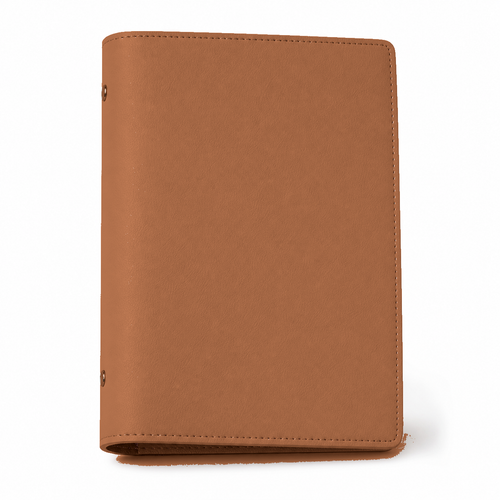 Van Dyke Brown A5 PU leather six-ring planner cover