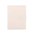 White A5 macaron planner binder cover on a white background