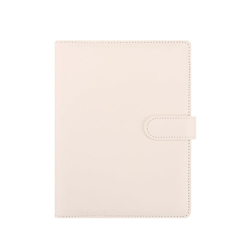 White A5 macaron planner binder cover on a white background